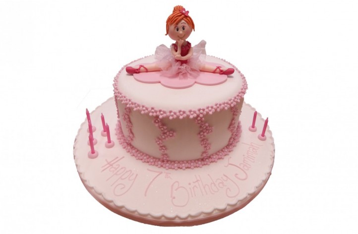Ballerina & Flowers Cake